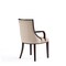 Manhattan Comfort Fifth Avenue Faux Leather and Velvet Dining Armchair in Tan and Walnut - Set of 2 2-DC008AR-TN - alternate 10